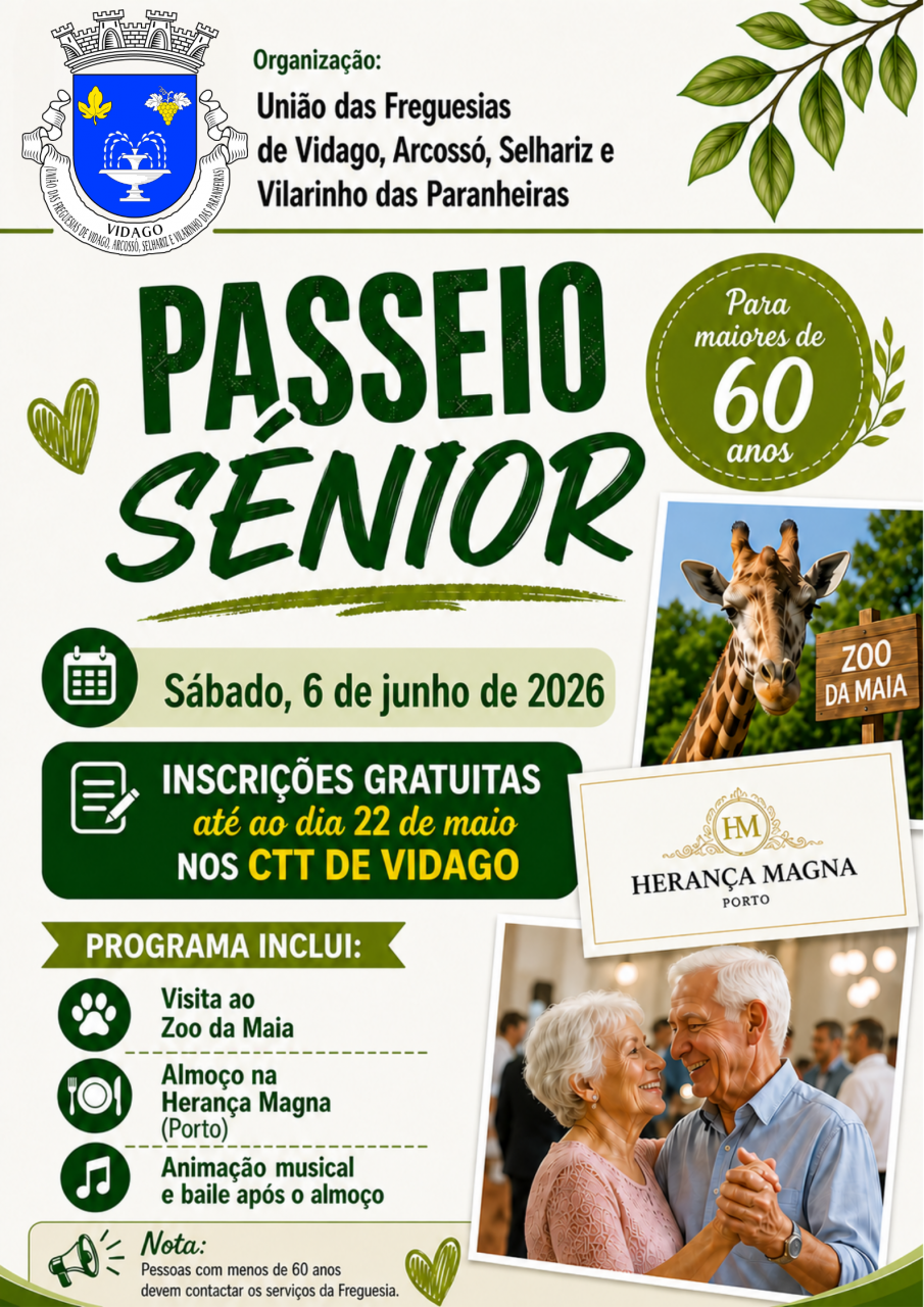 PASSEIO S&Eacute;NIOR 2026
